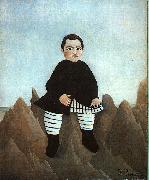 Henri Rousseau Boy on the Rocks oil on canvas